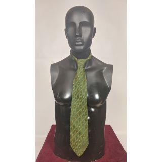 Krawat zielony w wzory