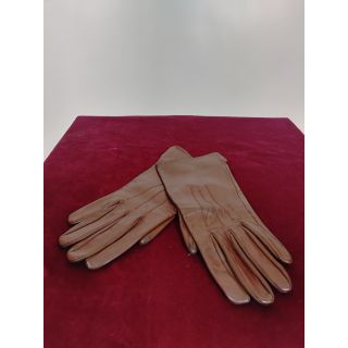 Rękawiczki brązowe skórzane