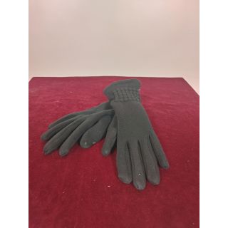 Rękawiczki tkaninowe, czarny polar
