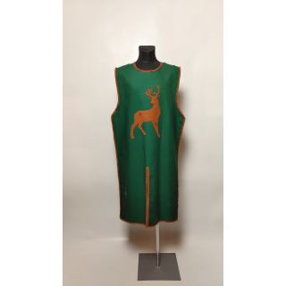 Tabard zielony z brązowym jeleniem 