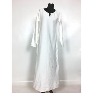 Sukienka słowiańska biała, długa, prosta