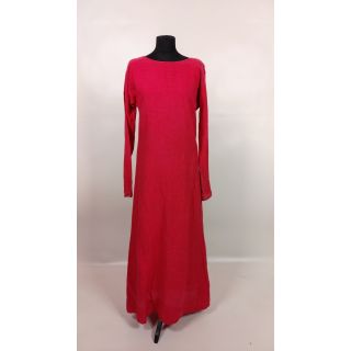 Sukienka długa różowa bawełniana