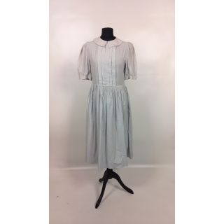 Sukienka dla służki, blada koszulowa, z krótkim rękawkiem z kołnierzykiem