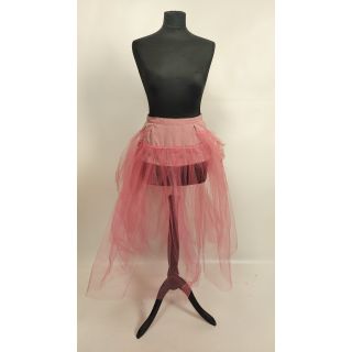 Spódnica różowa z siatki