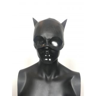 Maska Catwoman z cienkiej czarnej pianki