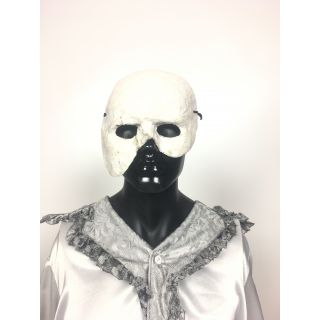 Maska biała bez nosa