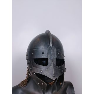 Hełm z kolczugą Iron Fortress 'Raven helmet' + osłoną na oczy
