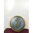 Tarcza okrągła z złotym mieczem Iron Fortress 'RFB round shield - sword' 50cm