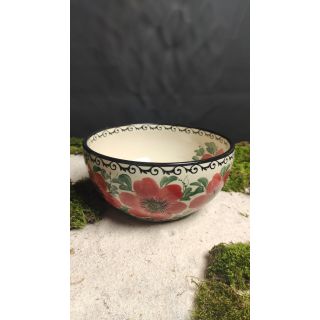 Miska ceramiczna w kwiaty - 'Beata Woźniak' - ceramika
