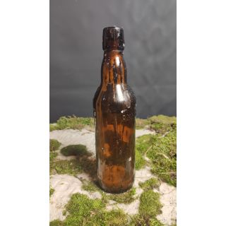 Butelka na świeczki brązowa szklana