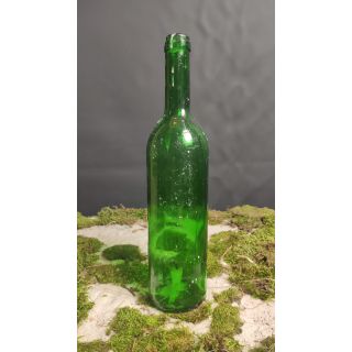 Butelka na świeczki, zielona po winie