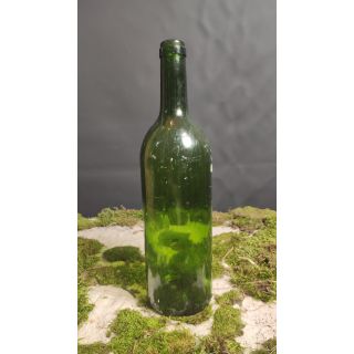 Butelka na świeczki, zielona po winie