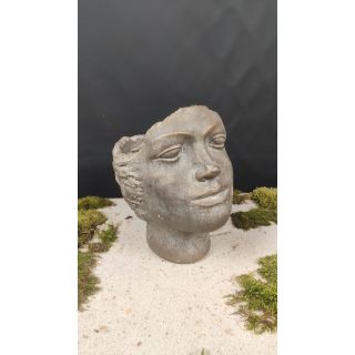 Osłonka na doniczkę - głowa cementowa