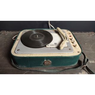 Gramofon Fonica WG-262, w skórzanym pokrowcu