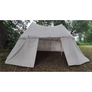 Namiot średniowieczny - duży 2 masztowy biały