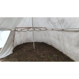 Namiot średniowieczny - duży 2 masztowy biały